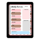 Pink Girl Boss Clickable Planner