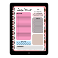 Pink Girl Boss Clickable Planner