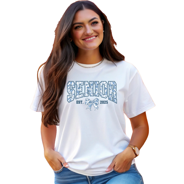 Lite Blue Floral Senior Shirt